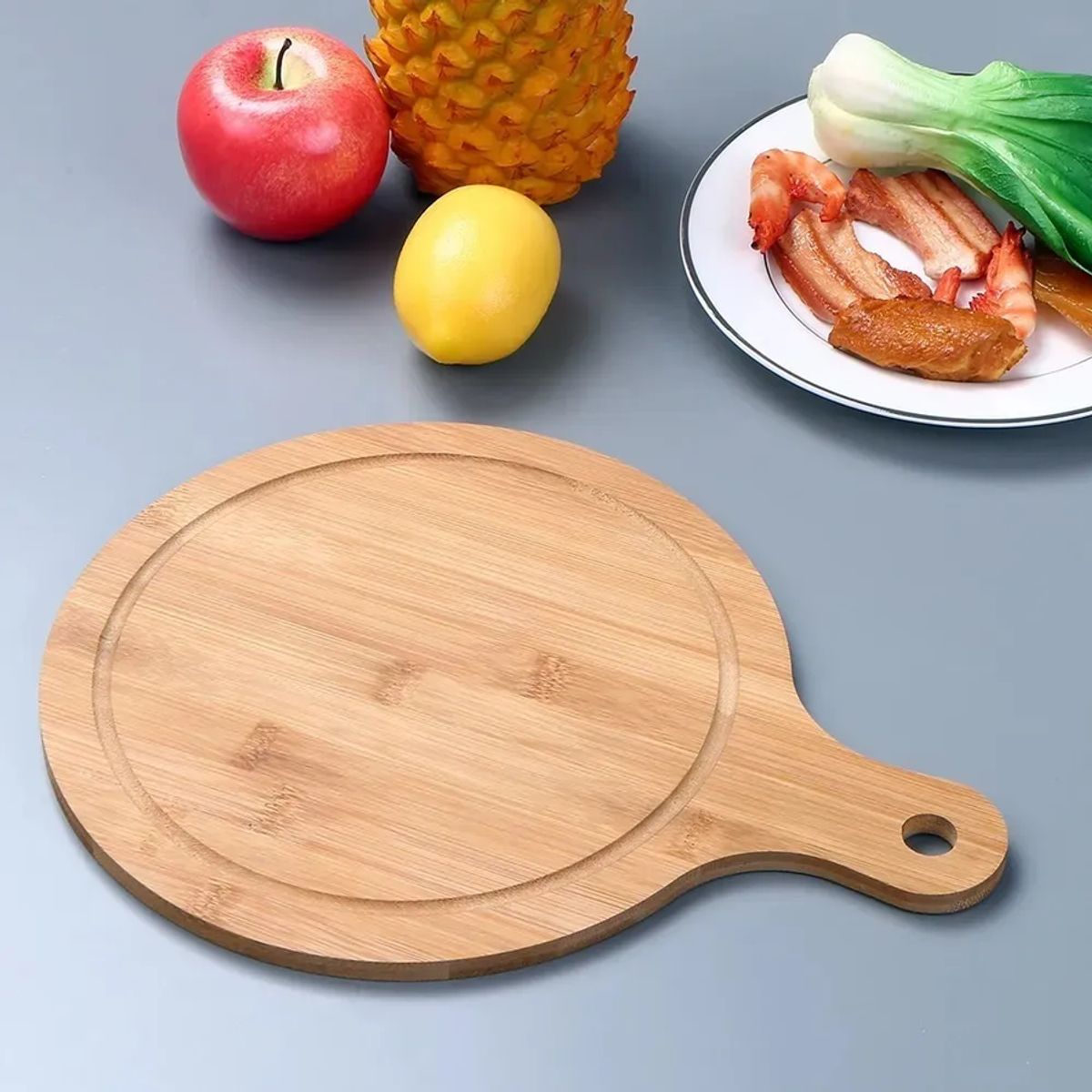 GENERICO - Tabla Para Pizza Madera 30cm Cocina