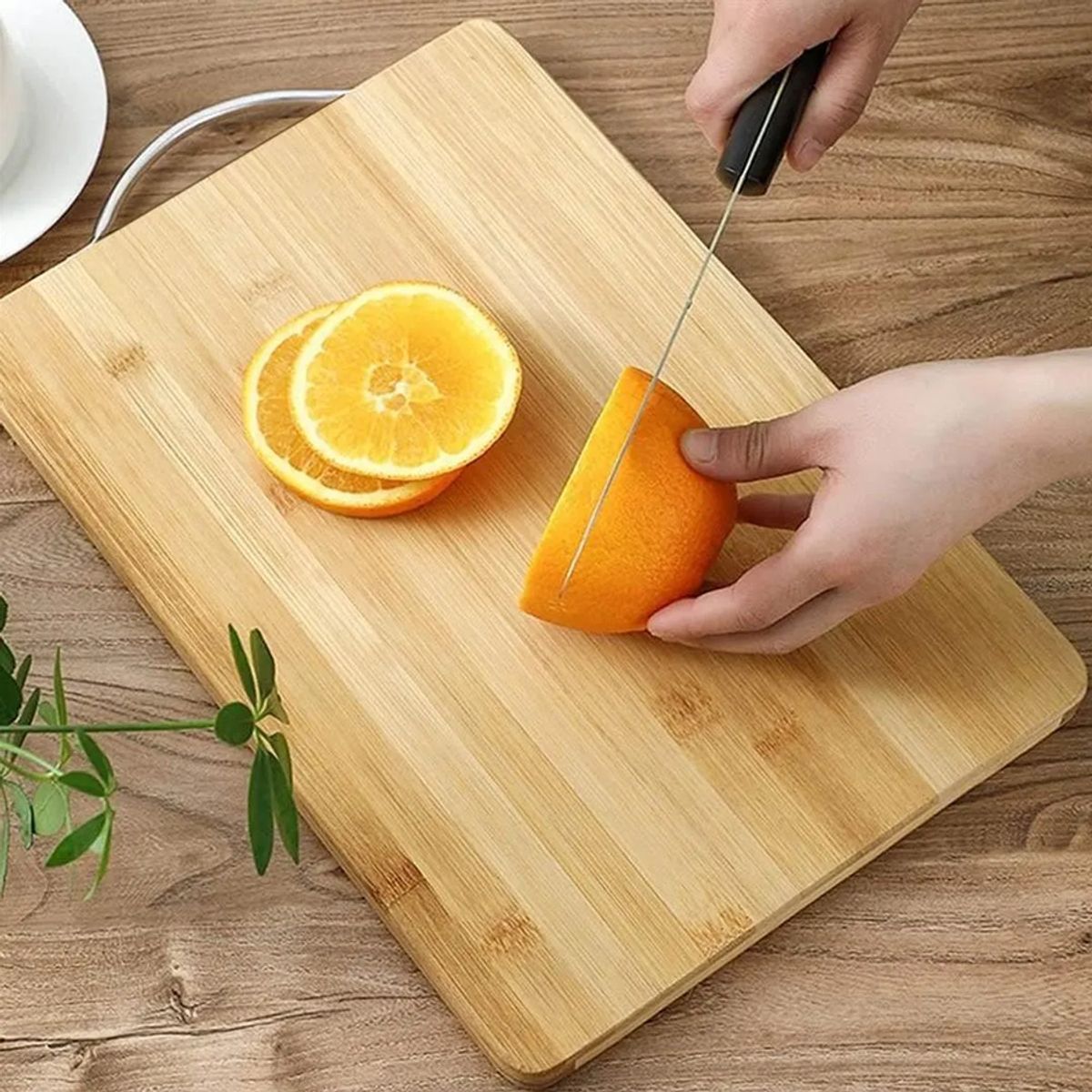 GENERICO - Tabla De Madera Bamboo 30x20 Café Tamaño Único