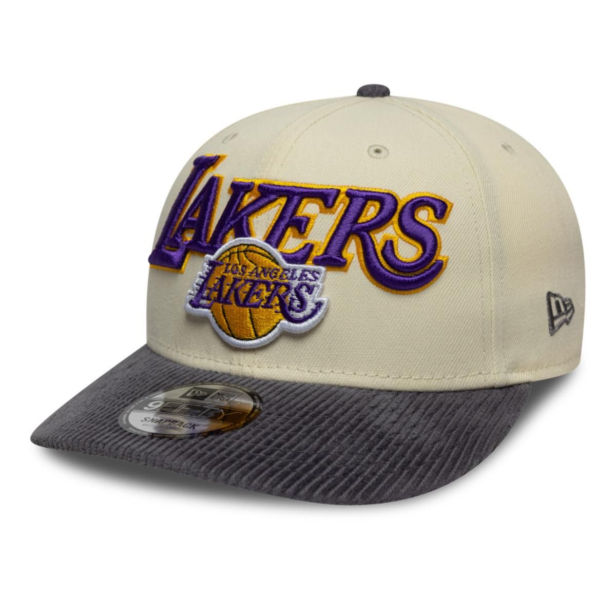 NEW ERA - Gorra 9Fifty Los Angeles Lakers Cord Visor Beige