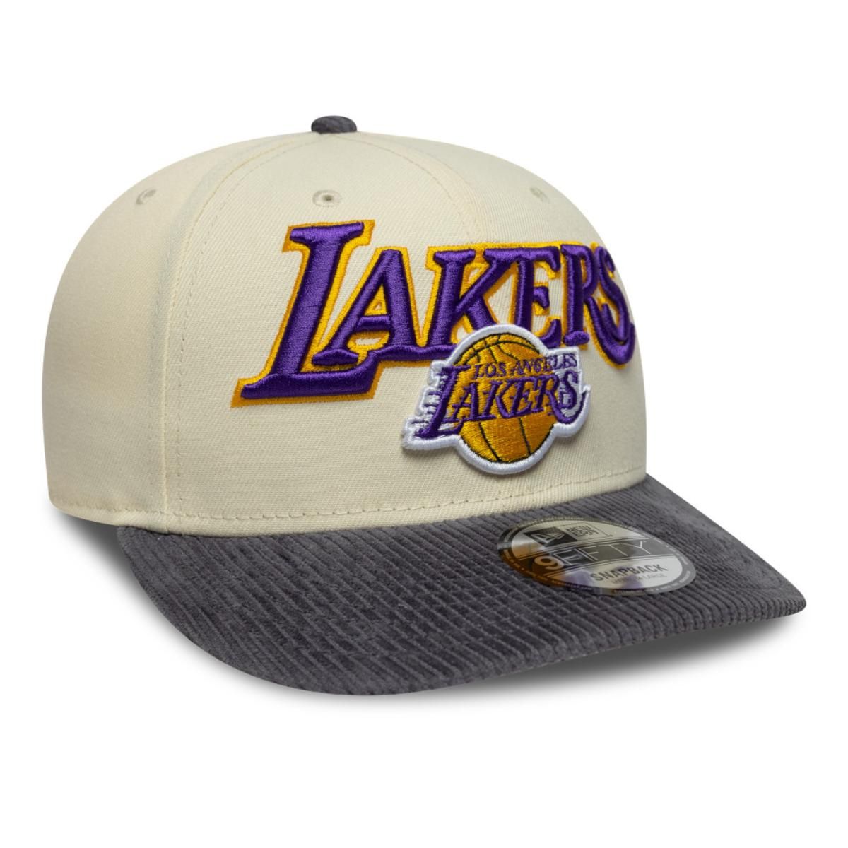 NEW ERA - Gorra 9Fifty Los Angeles Lakers Cord Visor Beige