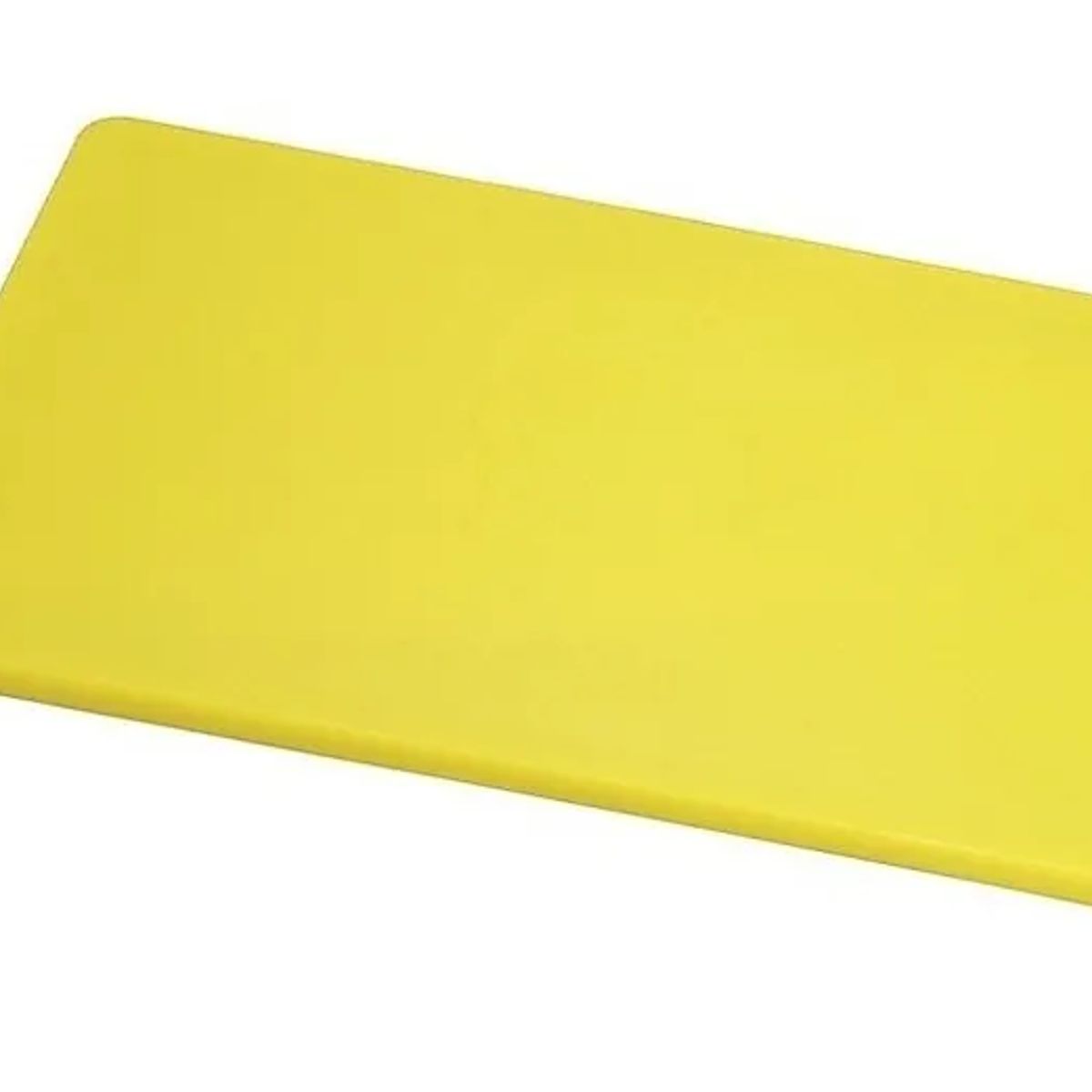 GENERICO - Tabla De Cortar Profesional Amarilla 45x30 Cm 12 Mm Liso Amarillo