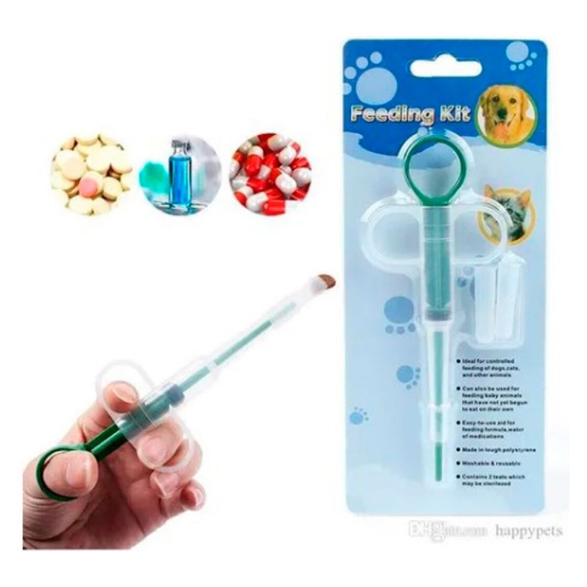 GENERICO - Jeringa Para Medicamentos Alimentos Mascotas