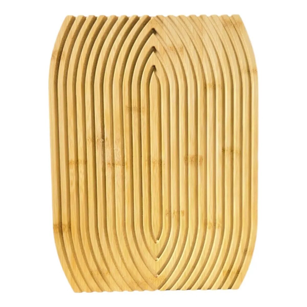 GENERICO - Tabla Decorativa Bandeja De Madera Diseño Geometrico