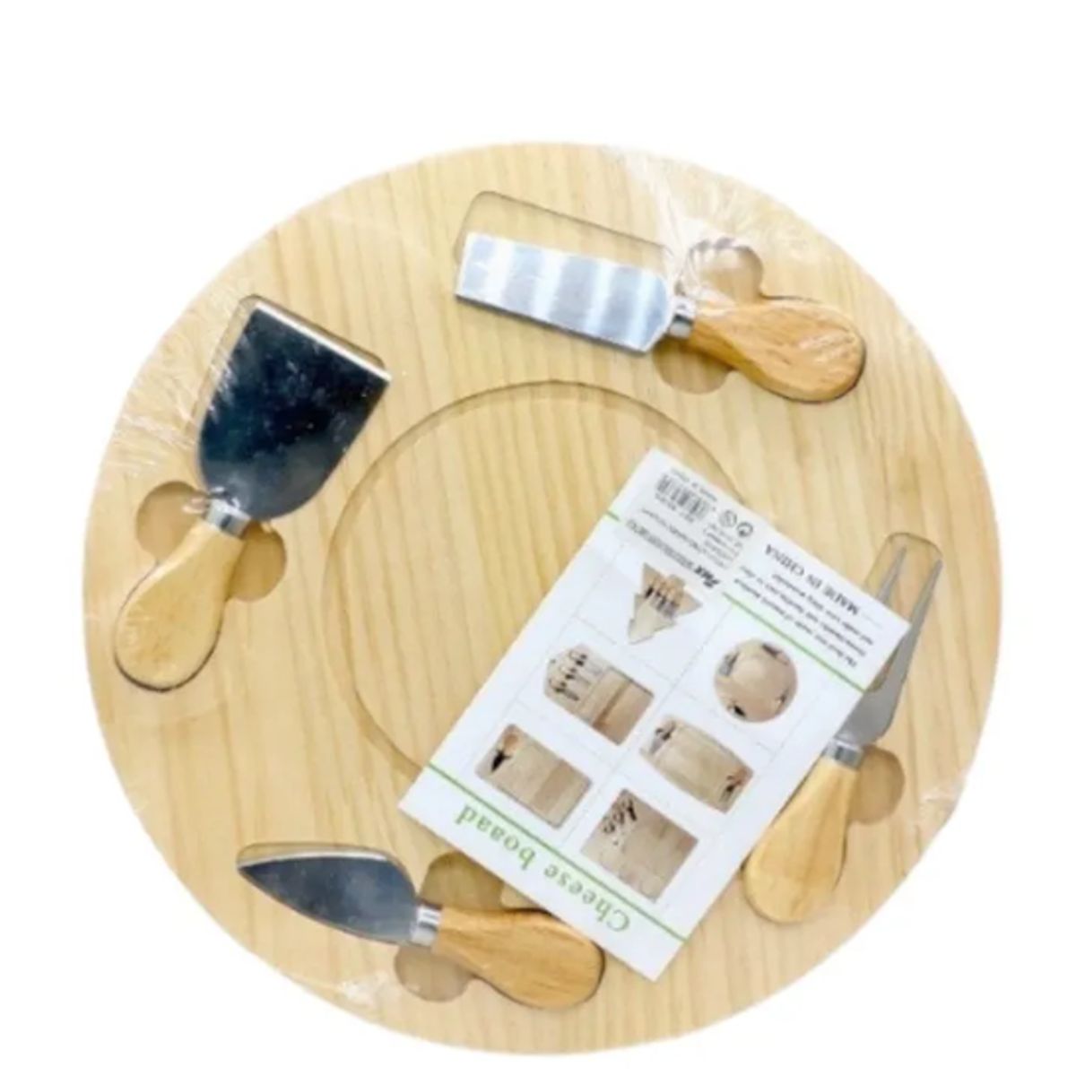 GENERICO - Tabla Para Picoteo Cortar Más Accesorios Marrón