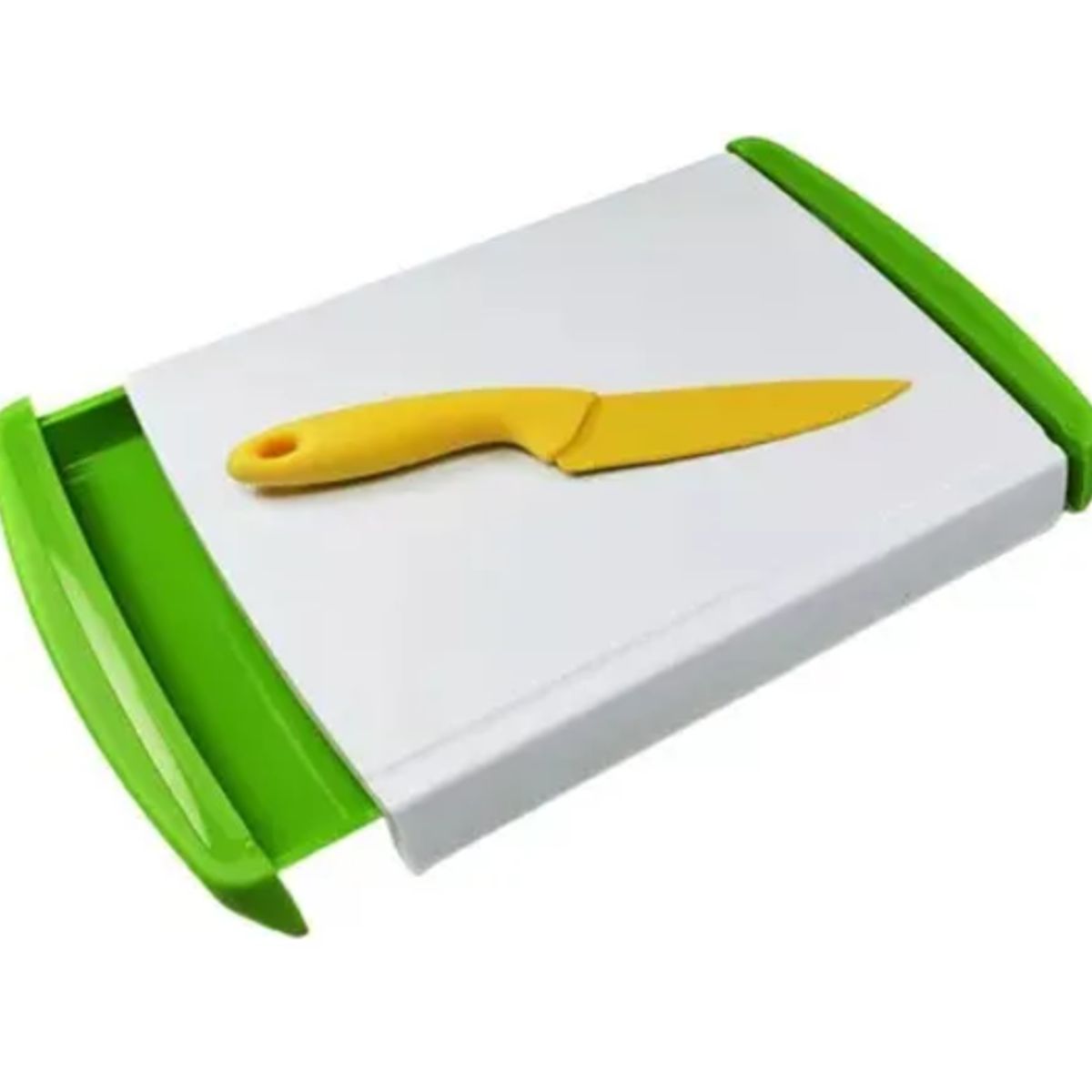 GENERICO - Tabla Cocina Para Picar Alimentos Verduras Multi Chop N Clea Blanco