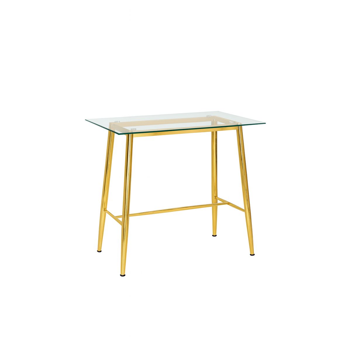 HABITA2 CHILE - MESA DE BAR ATLAS VIDRIO GOLD