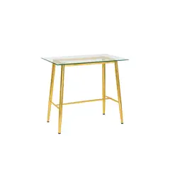 HABITA2 CHILE - MESA DE BAR ATLAS VIDRIO GOLD