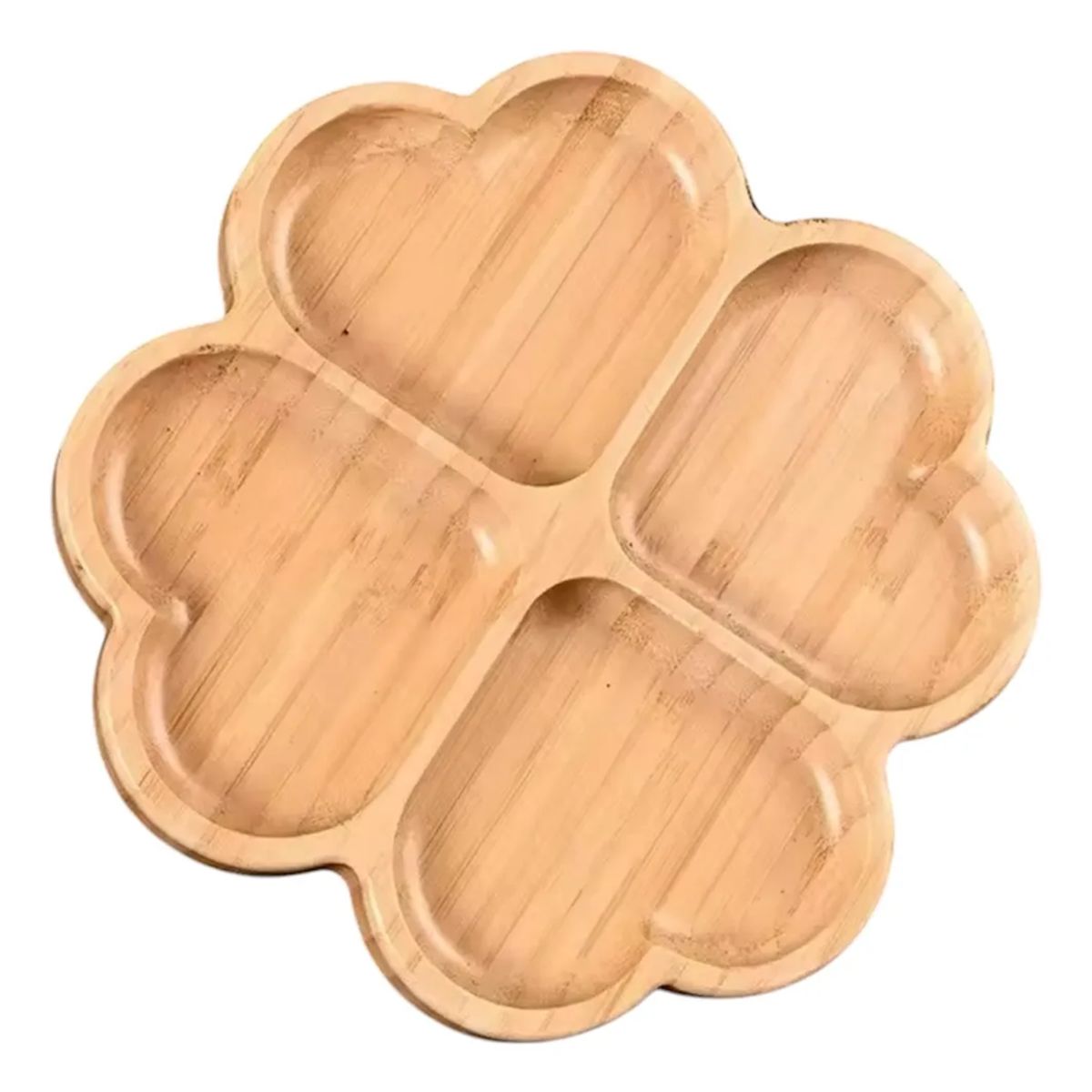 GENERICO - Tabla Picoteo Trébol Bambú Picnic Compartir Aperitivo 195cm