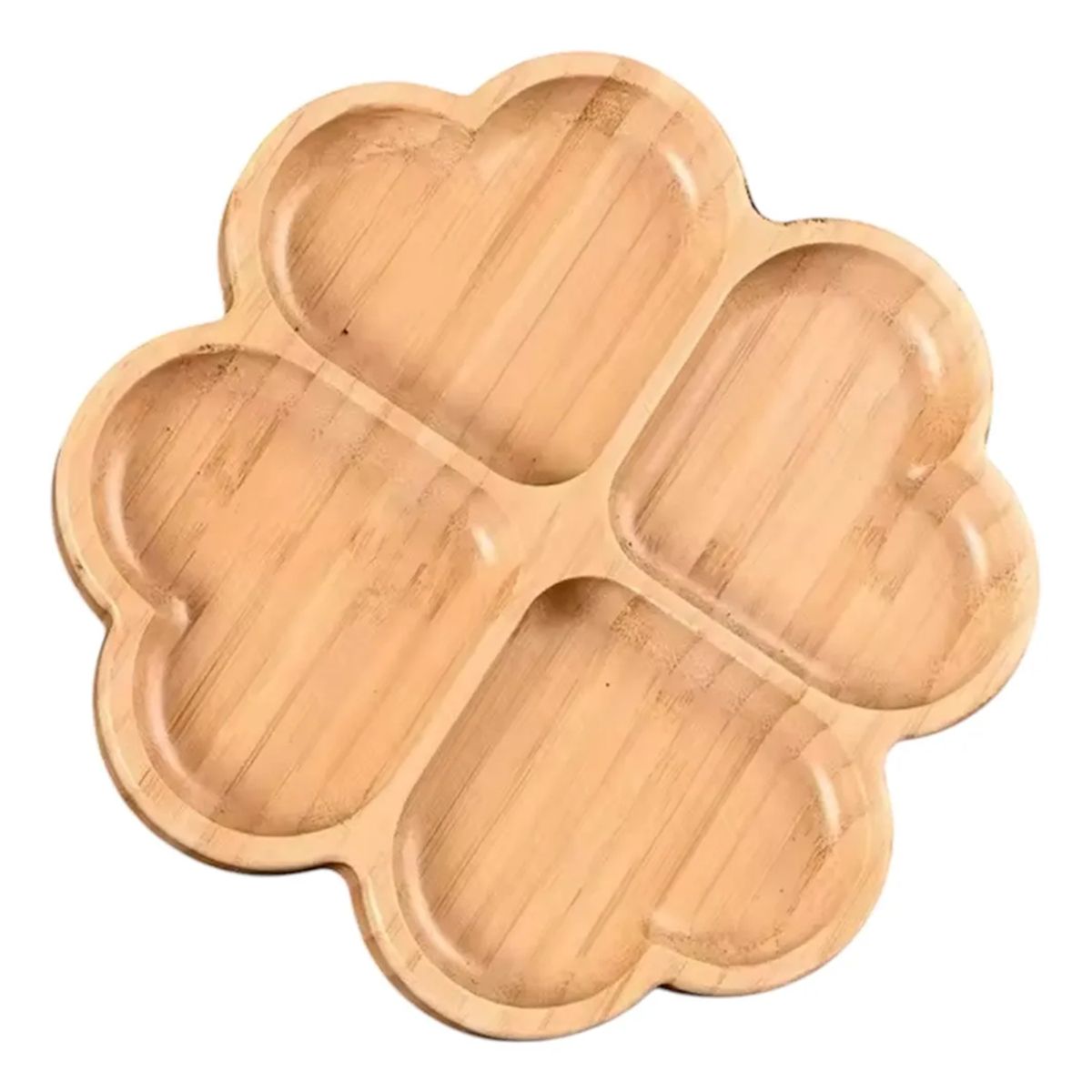 GENERICO - Tabla Picoteo Trébol Bambú Picnic Compartir Aperitivo 195cm