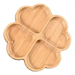 GENERICO - Tabla Picoteo Trébol Bambú Picnic Compartir Aperitivo 195cm