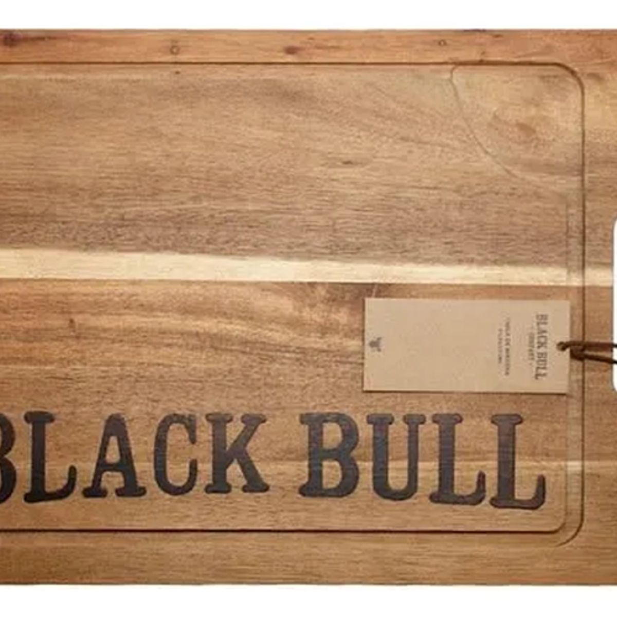 GENERICO - Tabla De Madera 45cm Blackbull Parrilla Tabla Madera 45cm Negro Balck Bull