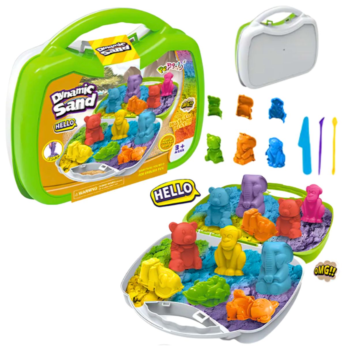 GENERICO - Arenas Mágica Con Moldes Y Herramientas