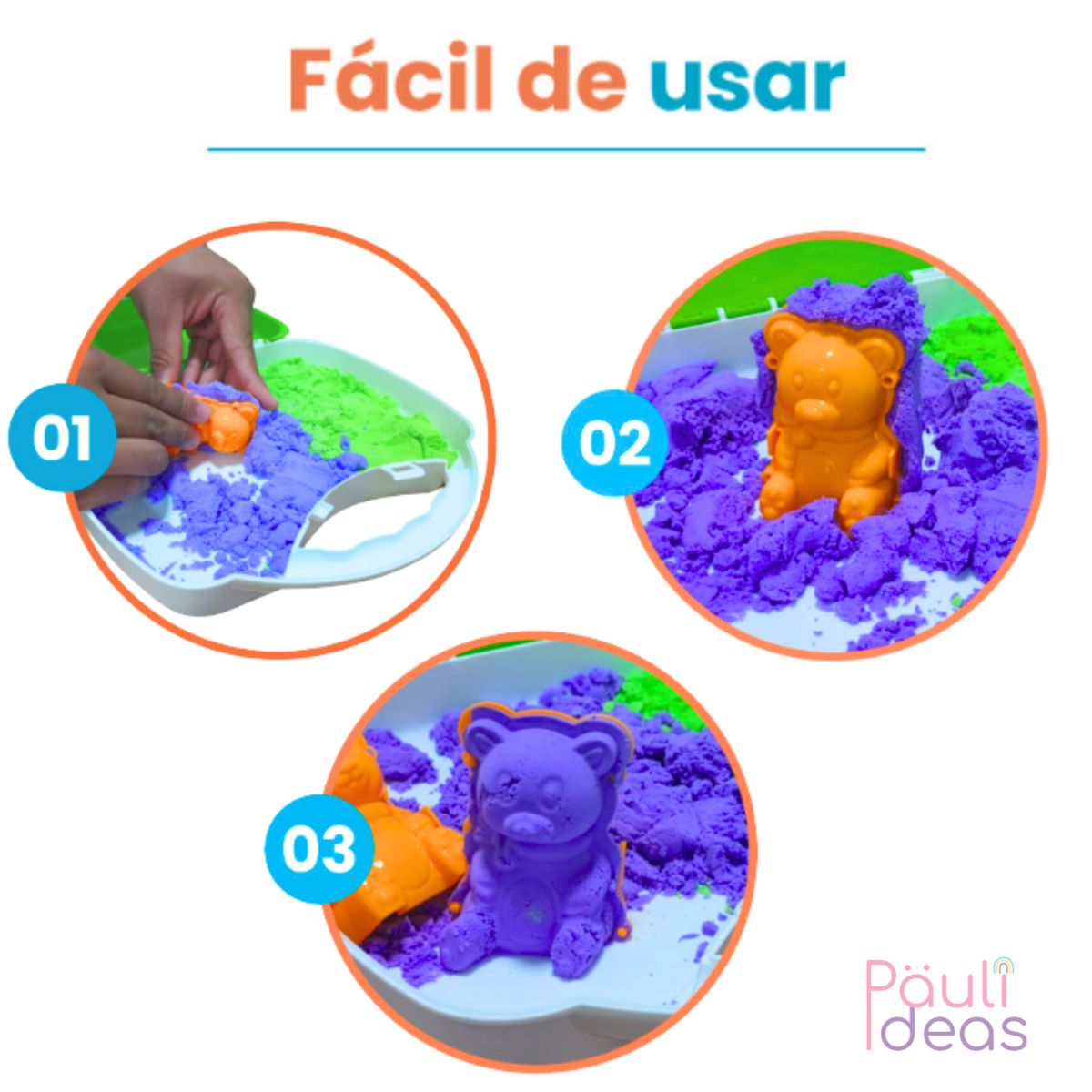 GENERICO - Arenas Mágica Con Moldes Y Herramientas