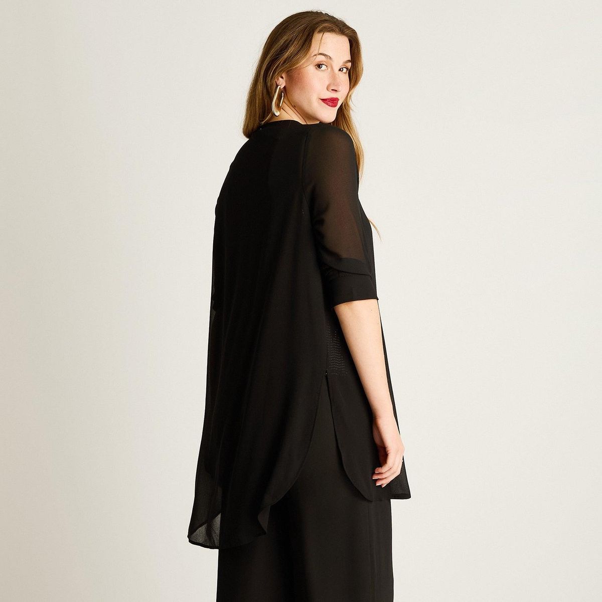 LORENZO DI PONTTI - Twin Set Negro con Brillos