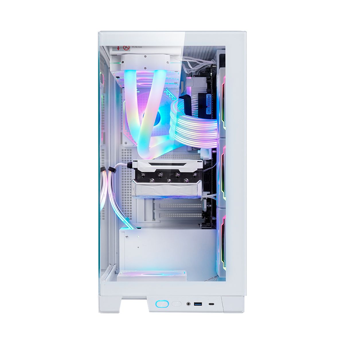 KRONOS - Gabinete Kronos Prisma Pro White RGB ATX, Vidrio Templado, USB 3.0