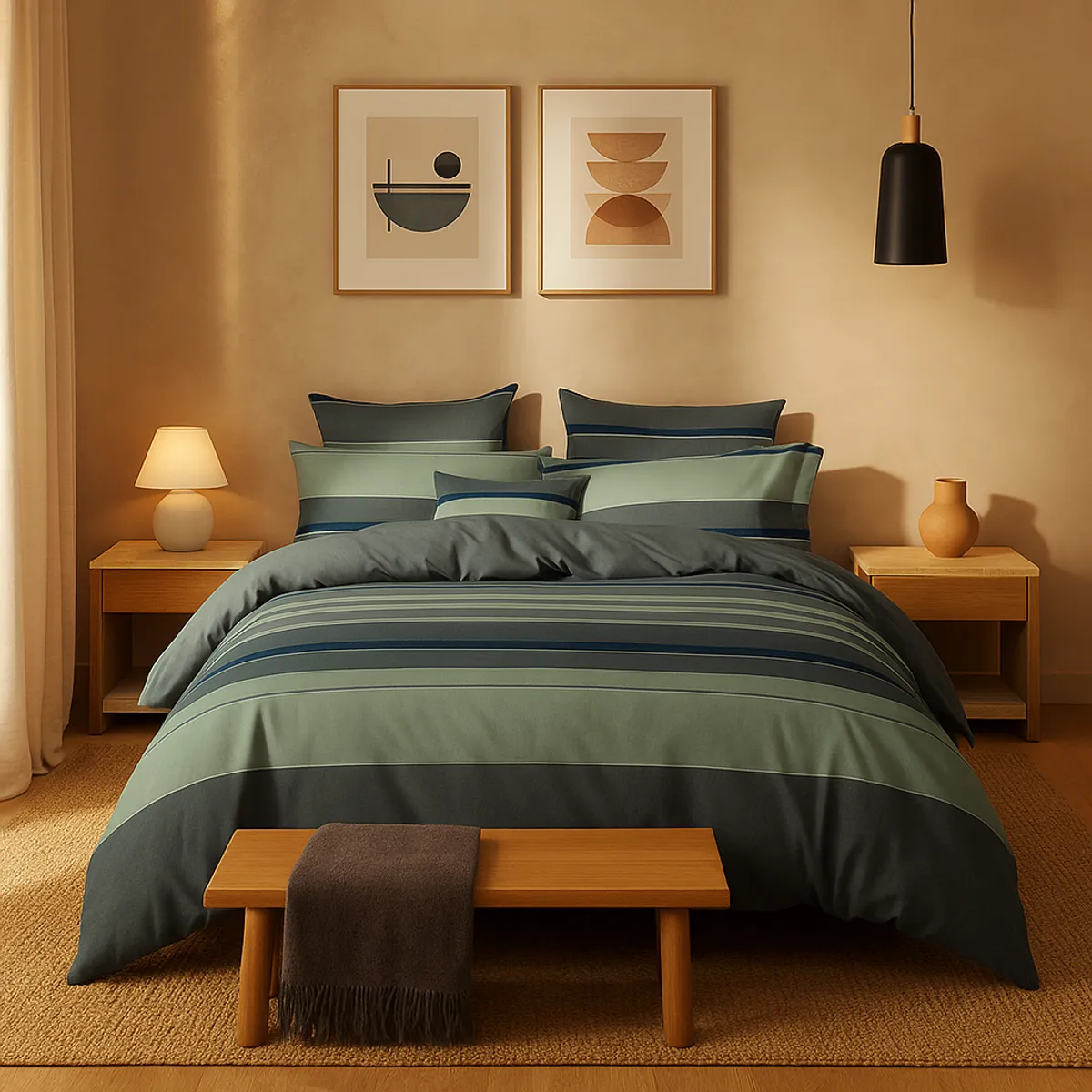 ARMONIA - Sábana 2½ Plazas 800 Hilos Diseño Americano 835J