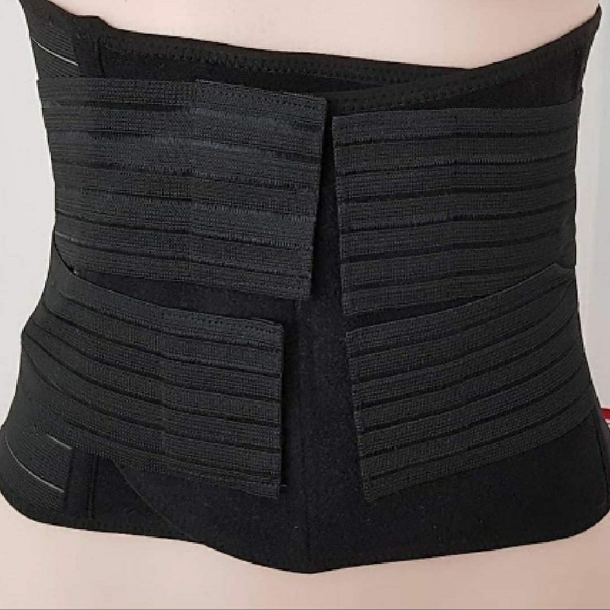 GENERICO - Faja post parto 4 Bandas Negra Talla L/XXL