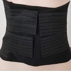 GENERICO - Faja post parto 4 Bandas Negra Talla S/M