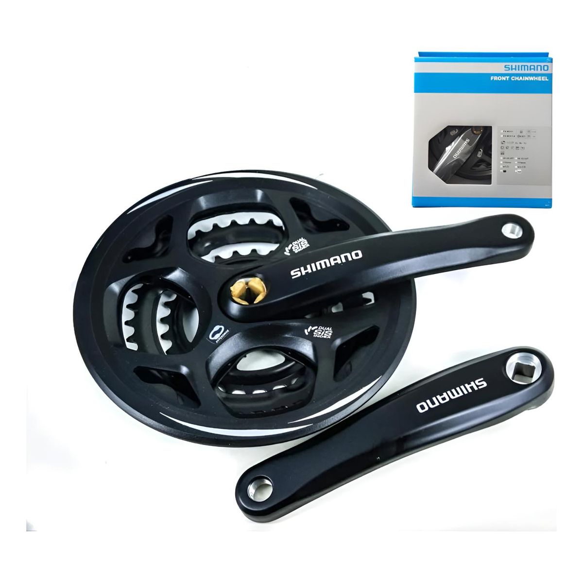 SHIMANO - Volante Shimano Fc-m311-l 3 Platos 7/8v 175mm - Negro