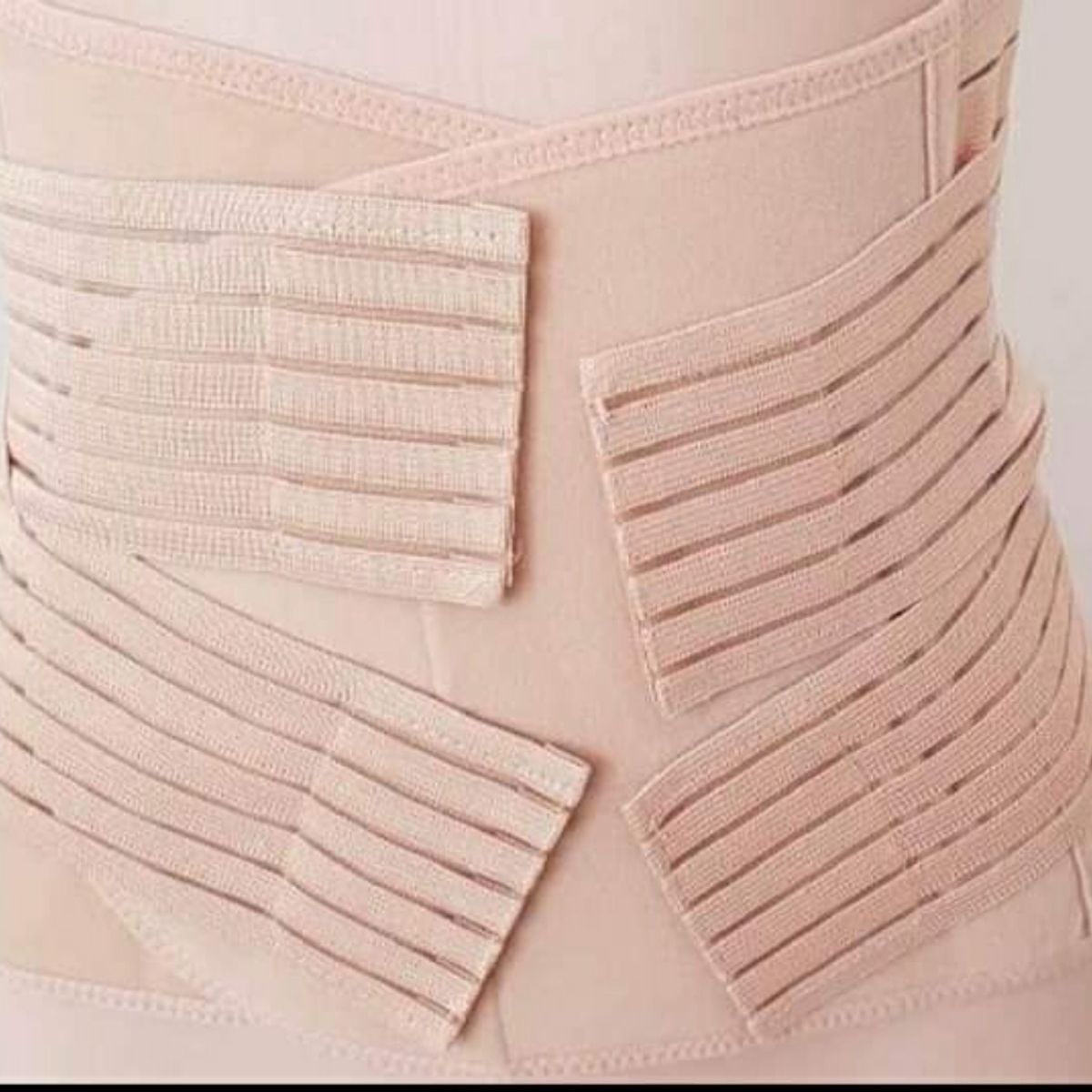 GENERICO - Faja post parto 4 Bandas Beige Talla S/M