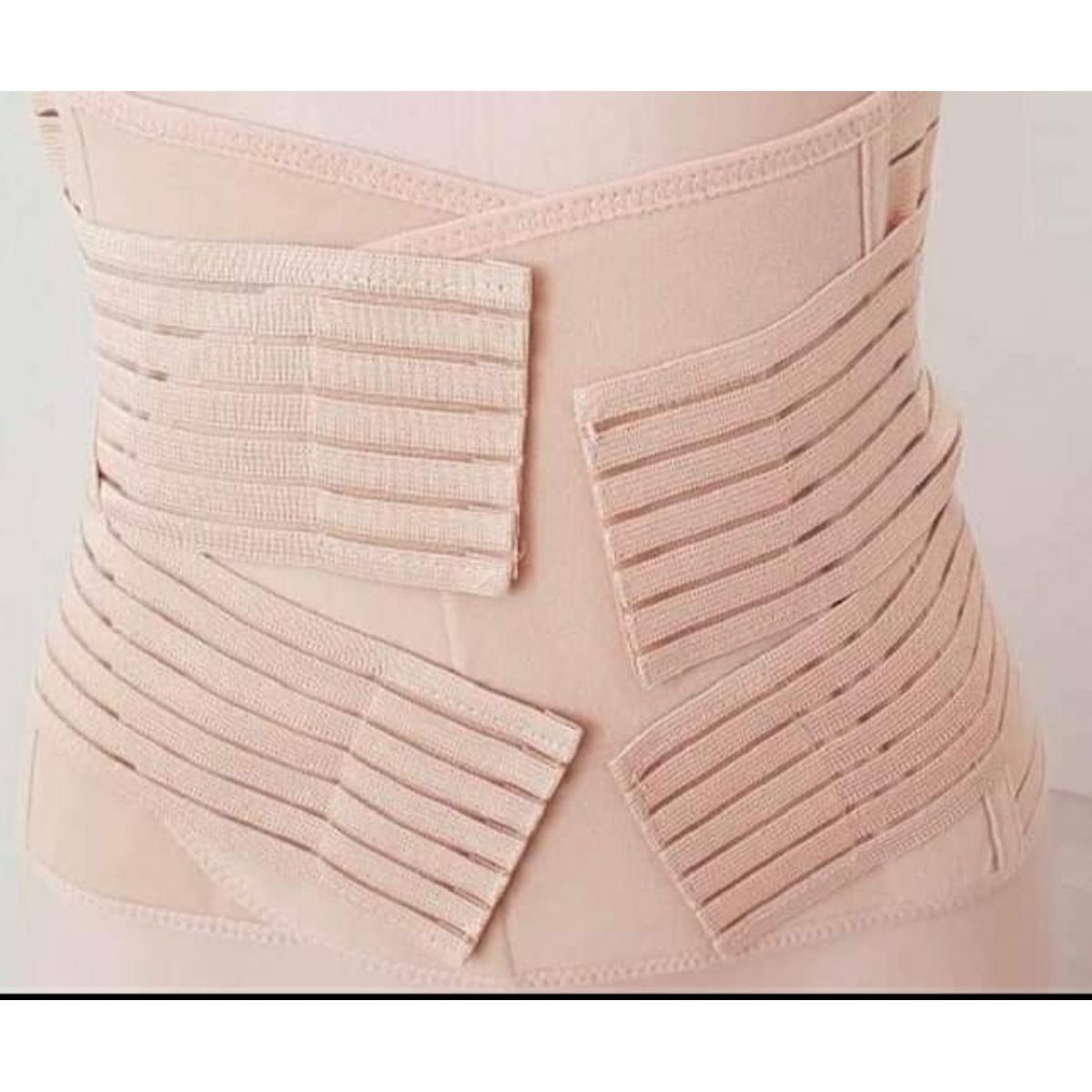 GENERICO - Faja post parto 4 Bandas Beige Talla S/M