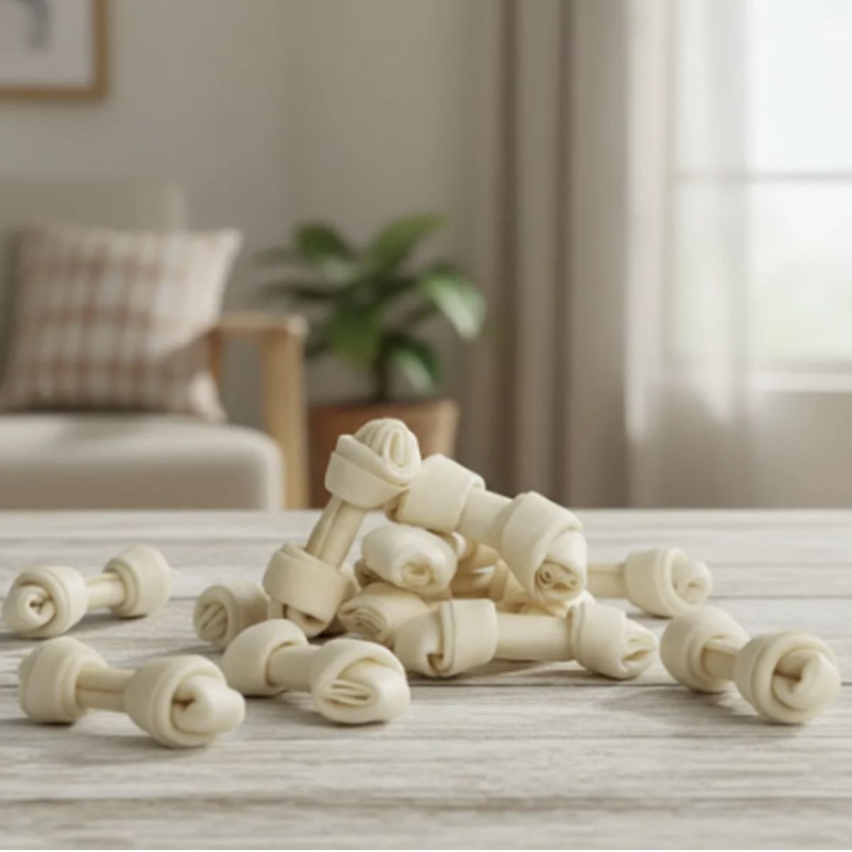 HAPPYDAYS - Huesos Snack Cartílago Masticable Comestible para Perros 30 unidades