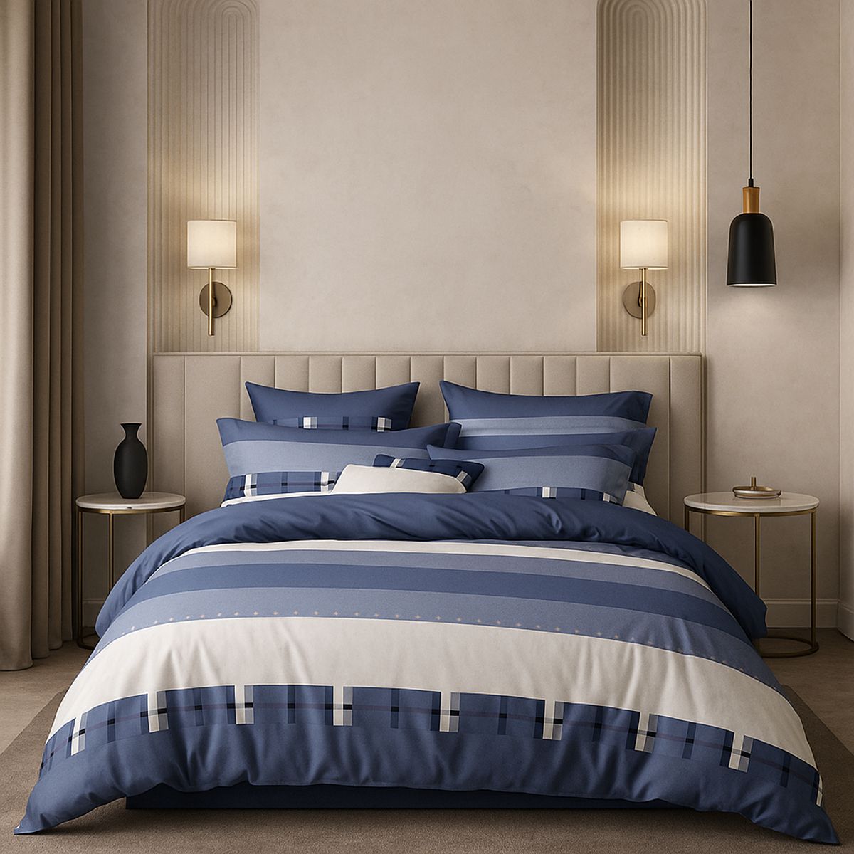 ARMONIA - Sábana King 800 Hilos Diseño Americano 831E 7EF