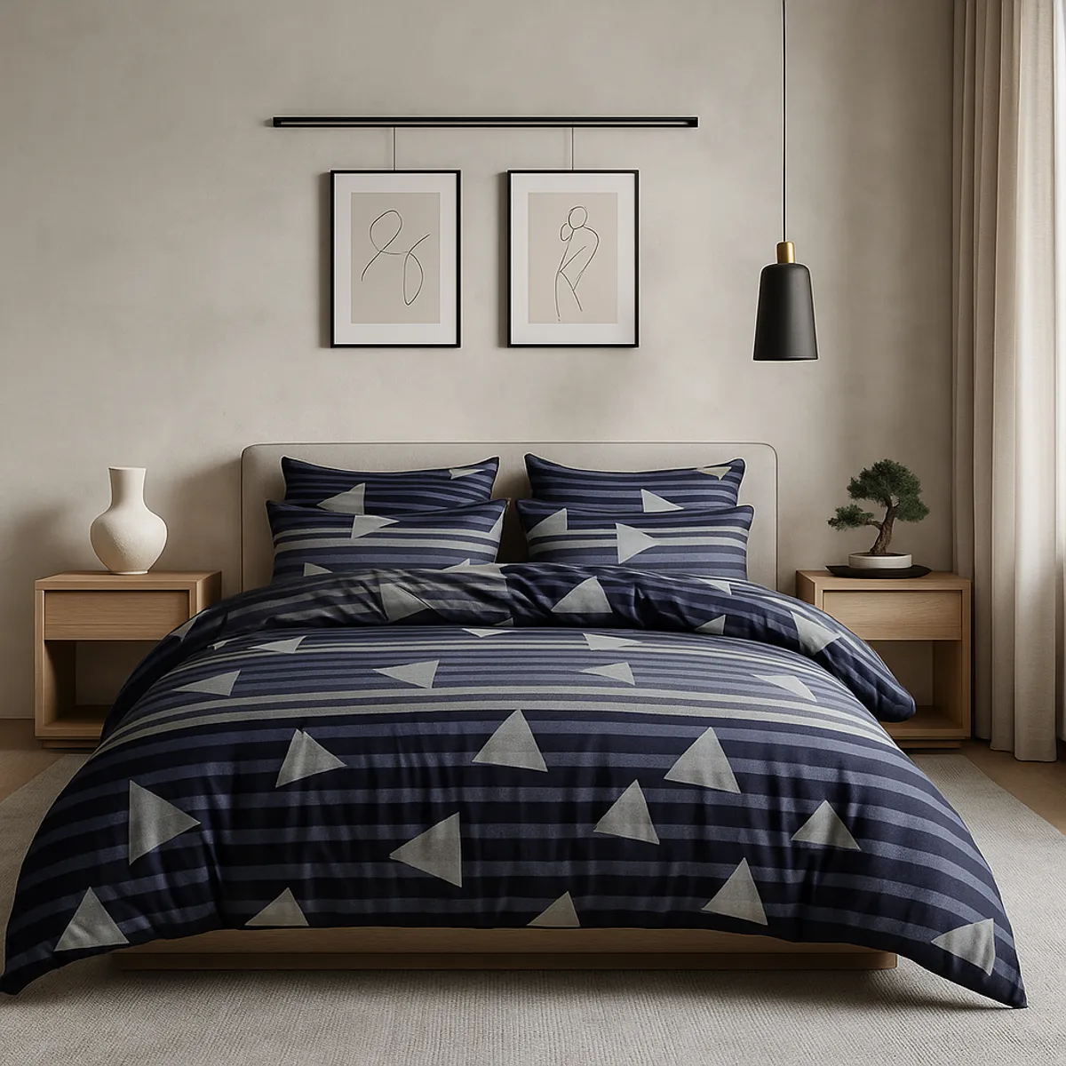 ARMONIA - Sábana 1½ 800 Hilos Diseño Americano 832G 7EF