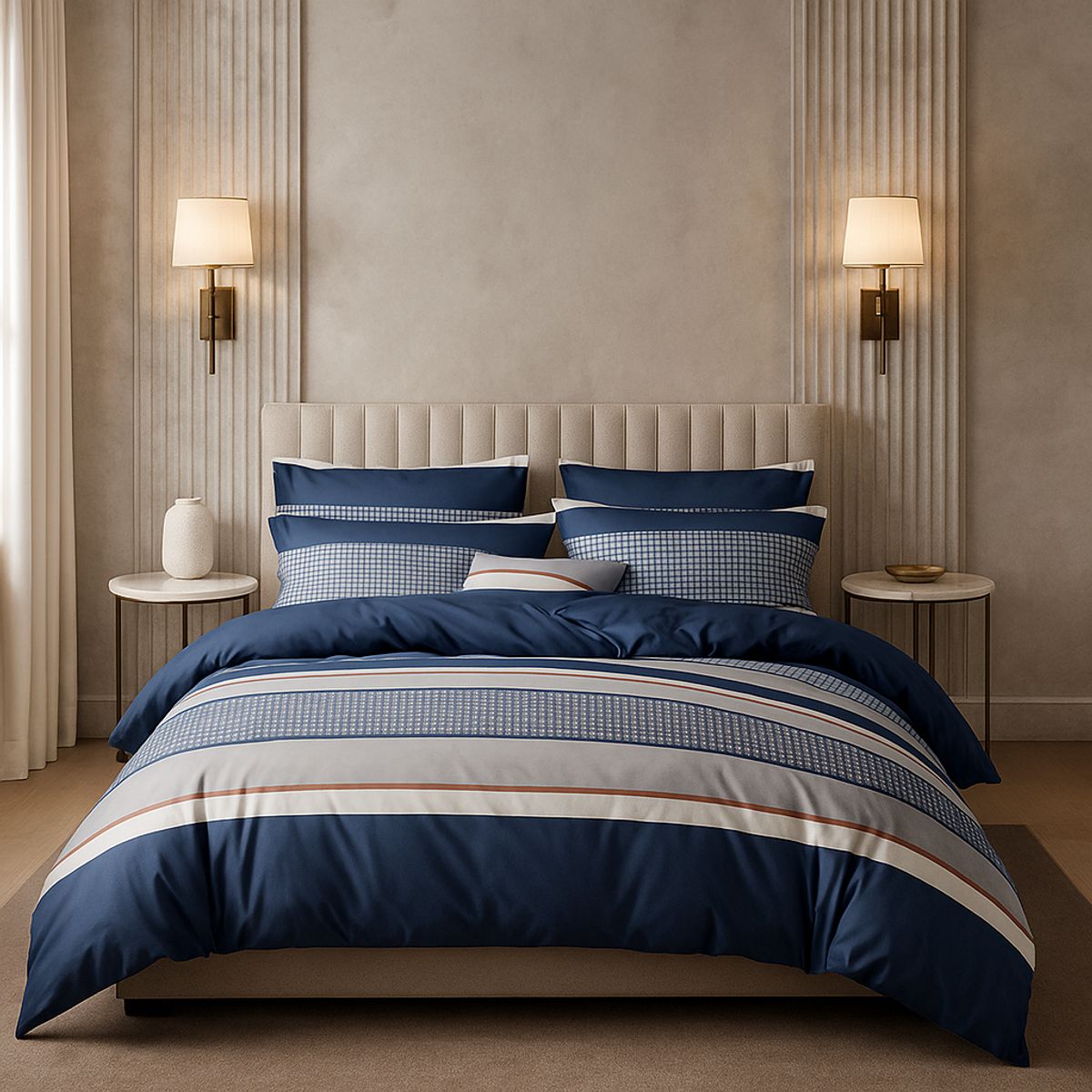 ARMONIA - Sábana King 800 Hilos Diseño Americano 836F 7EF