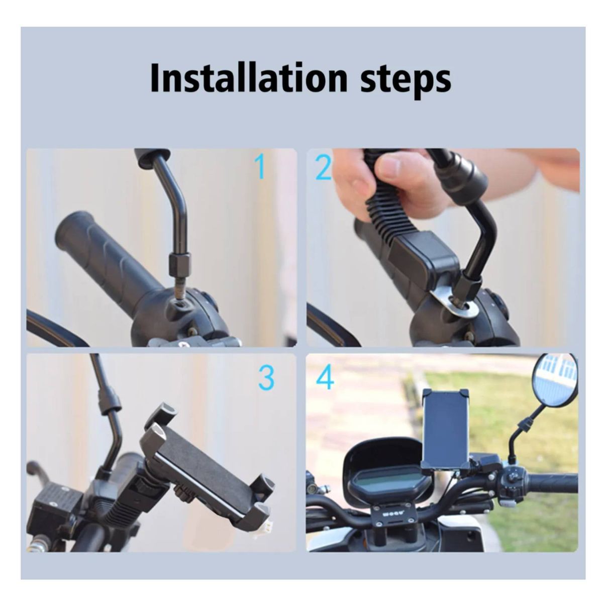 JOIGO - Soporte Universal Para Bicicleta Moto Firmeza