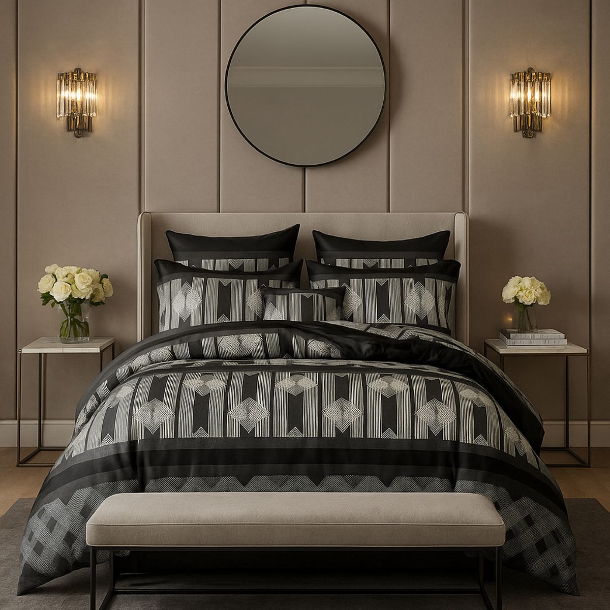 ARMONIA - Sábana 2 Plazas 800 Hilos Diseño Americano 831E 7EF