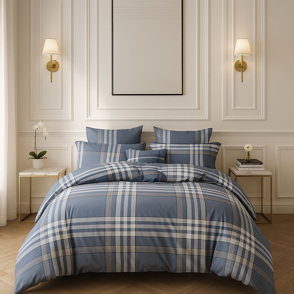 ARMONIA - Sábana 2 Plazas 800 Hilos Diseño Americano 840J 7EF