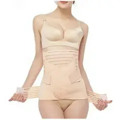 GENERICO - Faja Post Parto 3 en 1 Talla M Beige