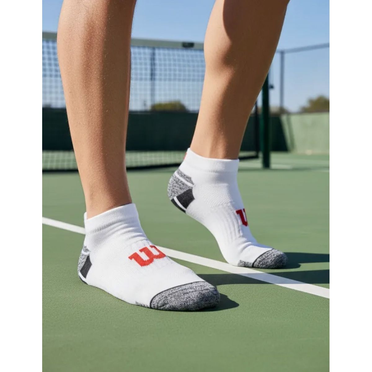 WILSON - Calcetines Wilson 3 Pack Hombre No Show Reforzados Blanco Talla 35 a 39