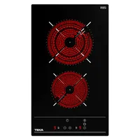 Encimera Vitrocerámica Eléctrica 2 Quemadores Tzc-32320 Bk Ttc