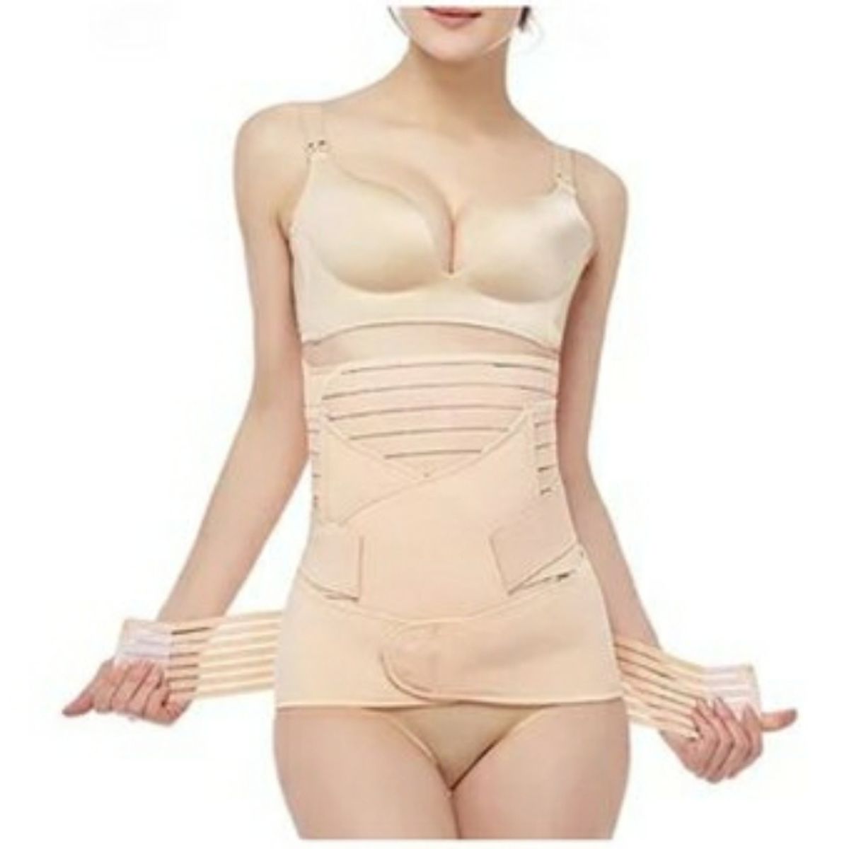 GENERICO - Faja Post Parto 3 en 1 Talla XL Beige