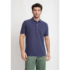 TRIAL - Polera Polo Pique Algodón Marini Azul Marino