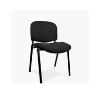 Silla Visita Iso Negro Tapiz Sala De Espera