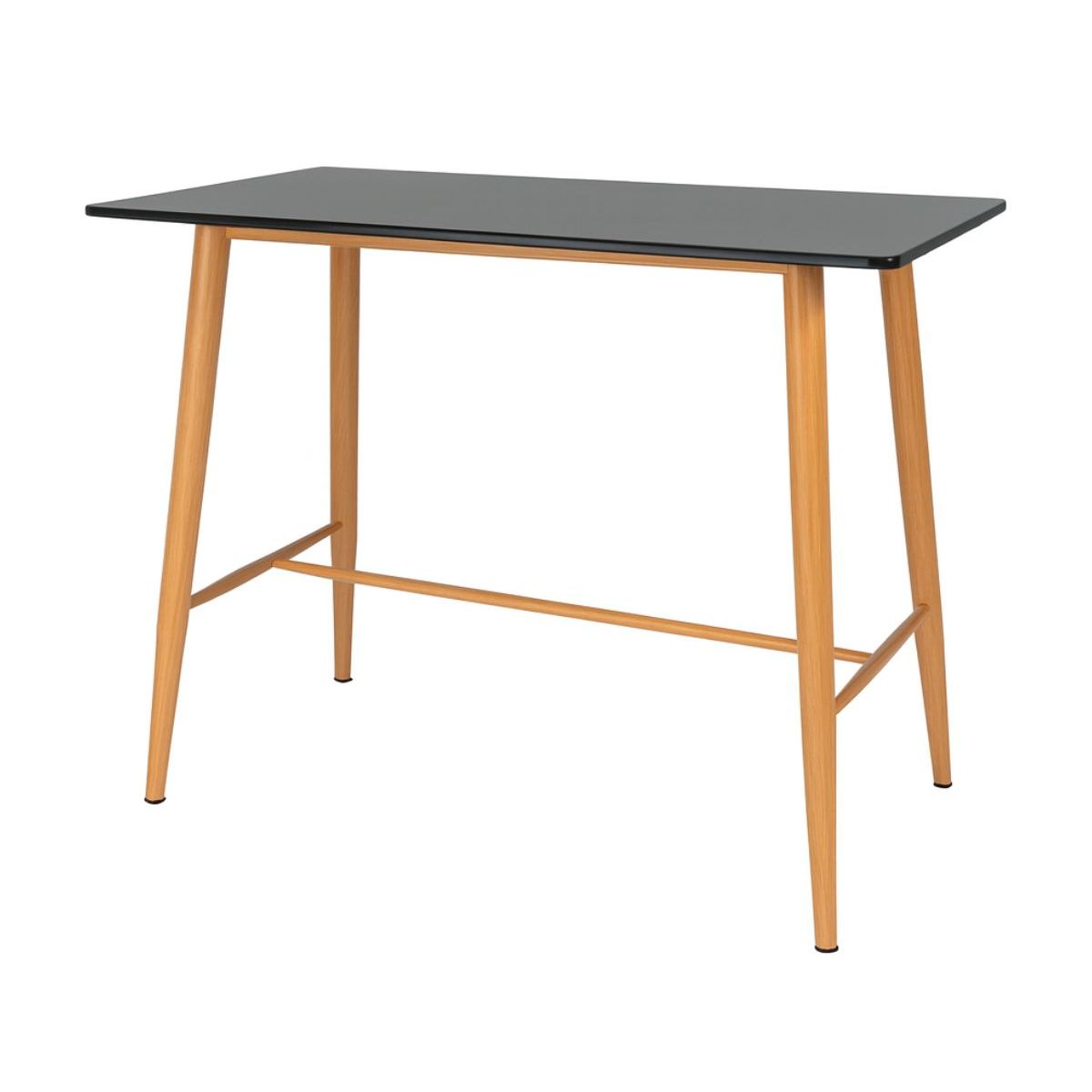 HABITA2 CHILE - MESA DE BAR ATLAS MDF NEGRO - NATURAL