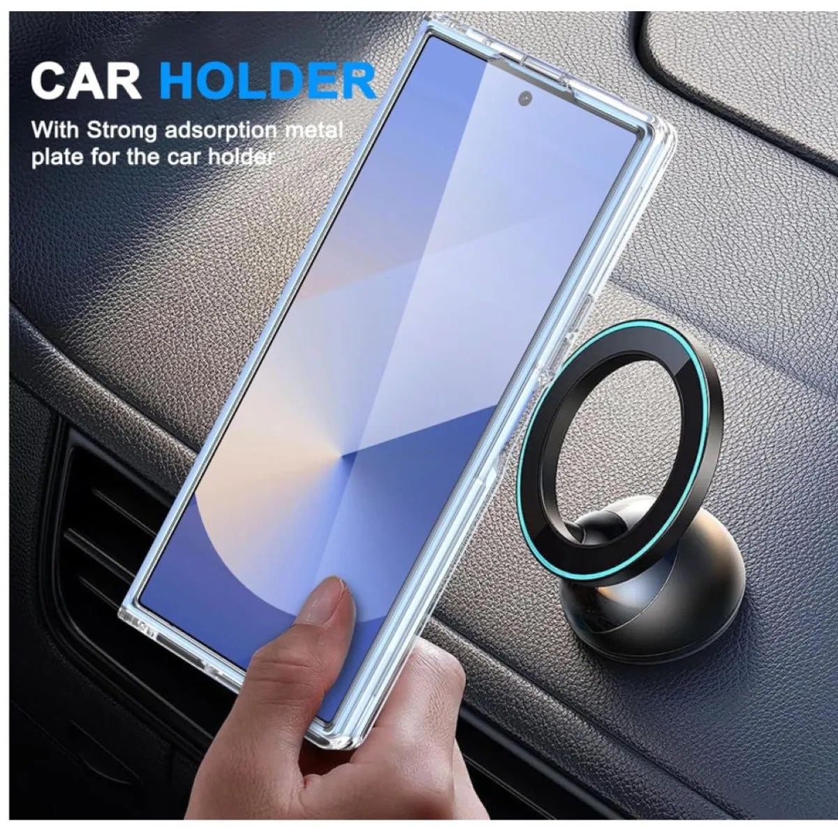 GENERICO - Carcasa Para Samsung Z Fold 7 Transparente MagSafe