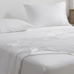 NATURALINO - Set Sábanas Bambú 1 Plaza Blanco