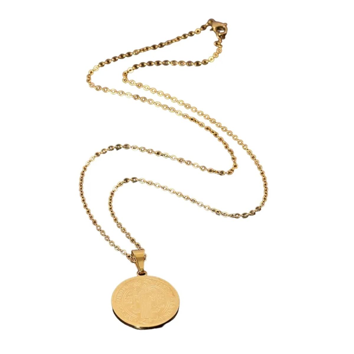 GENERICO - Collar Medalla Dije San Benito Hombre Mujer