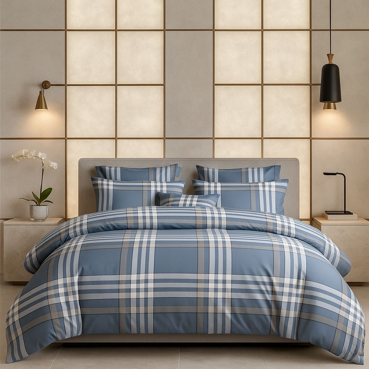 ARMONIA - Sábana 2 Plazas 800 Hilos Diseño Americano 836A 7EF