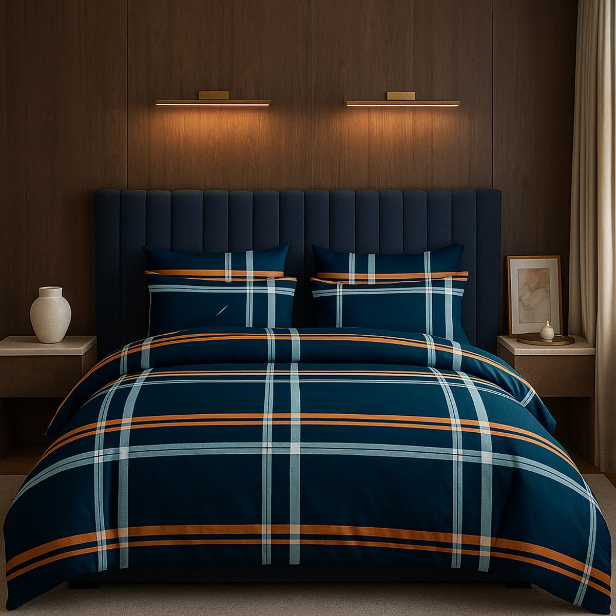 ARMONIA - Sábana King 800 Hilos Diseño Americano 839D 7EF