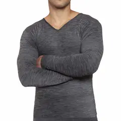 TAIS - Camiseta Primera Capa Cuello V Lana Merino