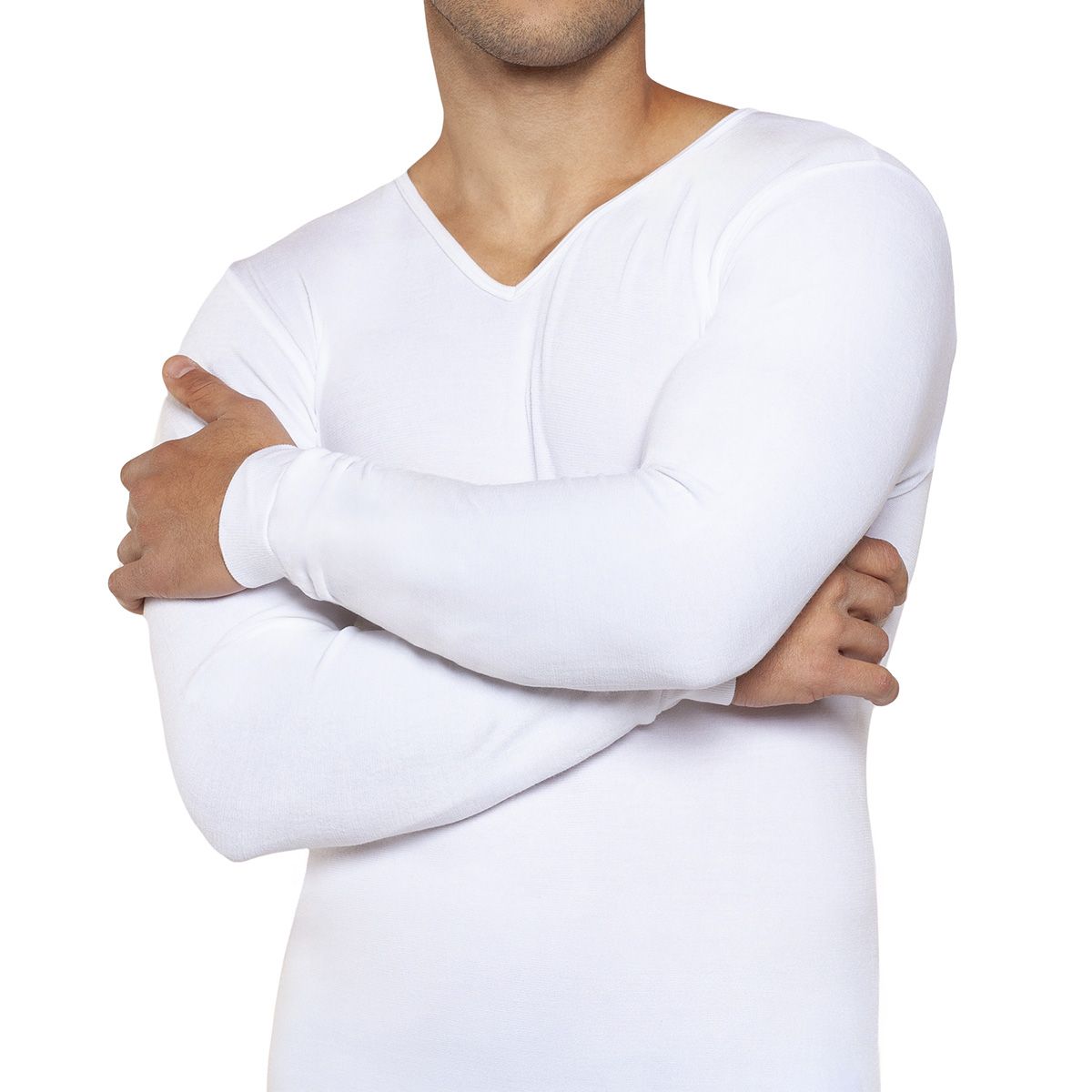 TAIS - Camiseta Primera Capa Cuello V Lana Merino Tais