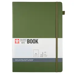 SAKURA - Libreta Hoja Crema con Cuadros 21 x 30 cm