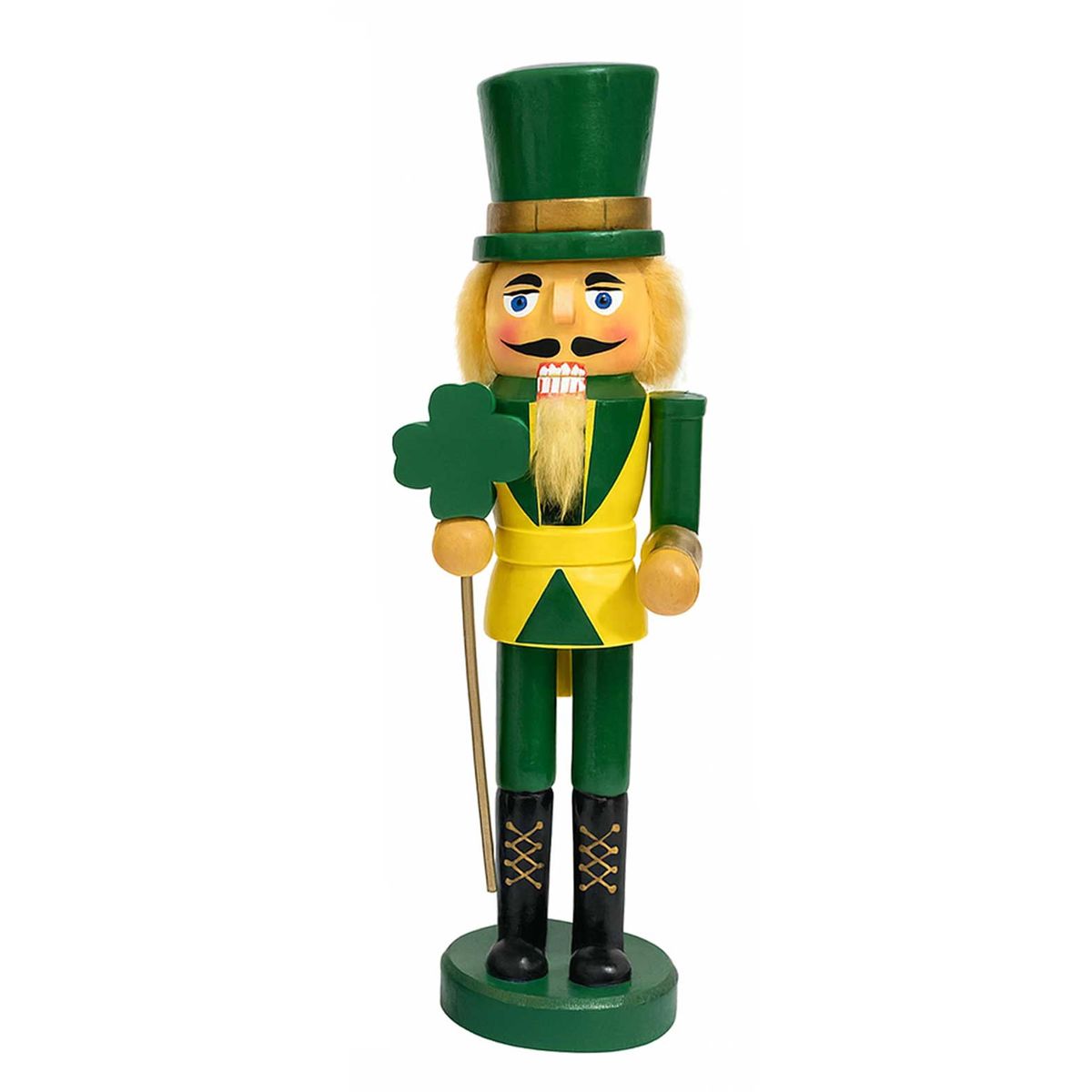 GENERICO - Cascanueces Madera 25cm Estilo Clásico Navideño Trébol