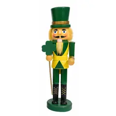 GENERICO - Cascanueces Madera 25cm Estilo Clásico Navideño Trébol