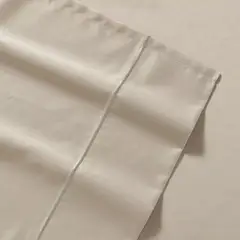 NAUTICA - Juego de sábanas 4 piezas microfibra 2 plazas beige